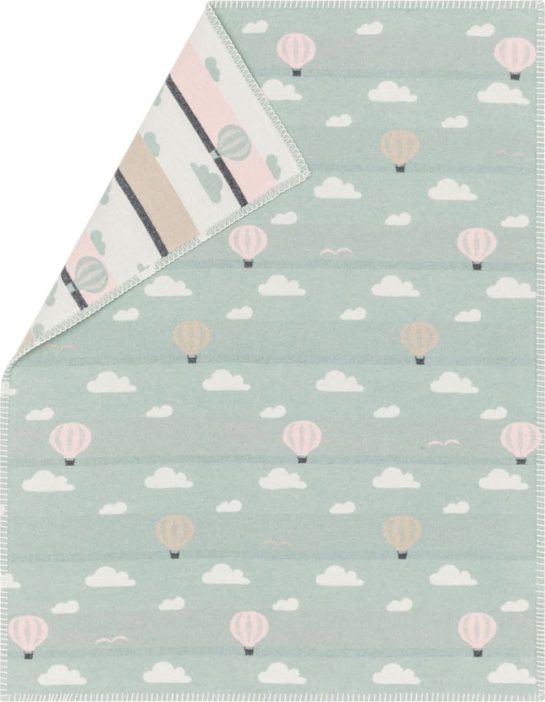 David Fussenegger Babydecke Lena 'Ballons' 70 x 90 cm Hellgrün