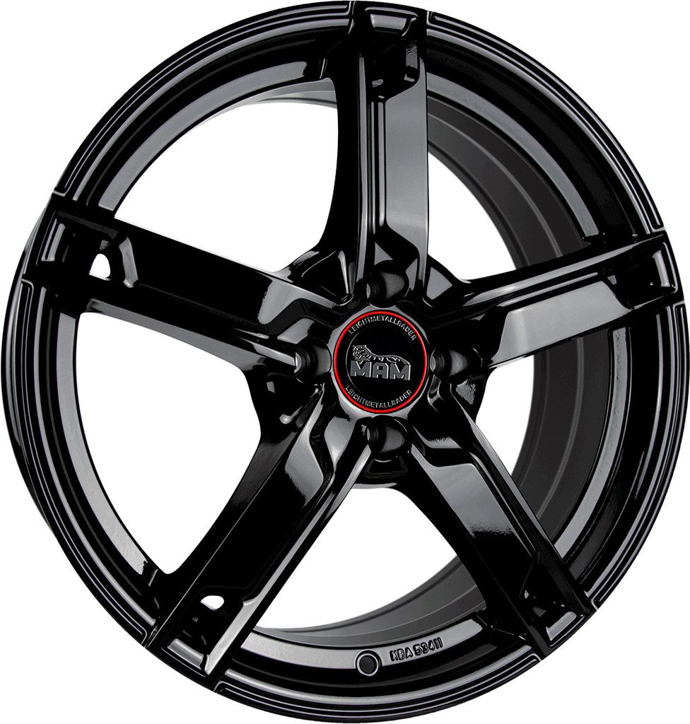 17 Zoll MAM W4 4x108 ET20 Alufelgen BLACK PAINTED Produktbild 