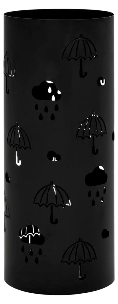 Schirmständer aus Stahl, schwarz