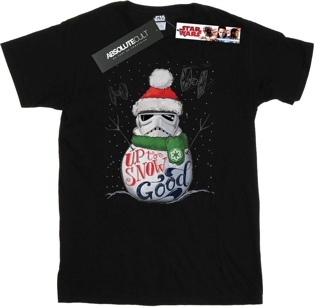Star Wars - "Up To Snow Good" T-Shirt für Herren BI46449 (L) (Schwarz)