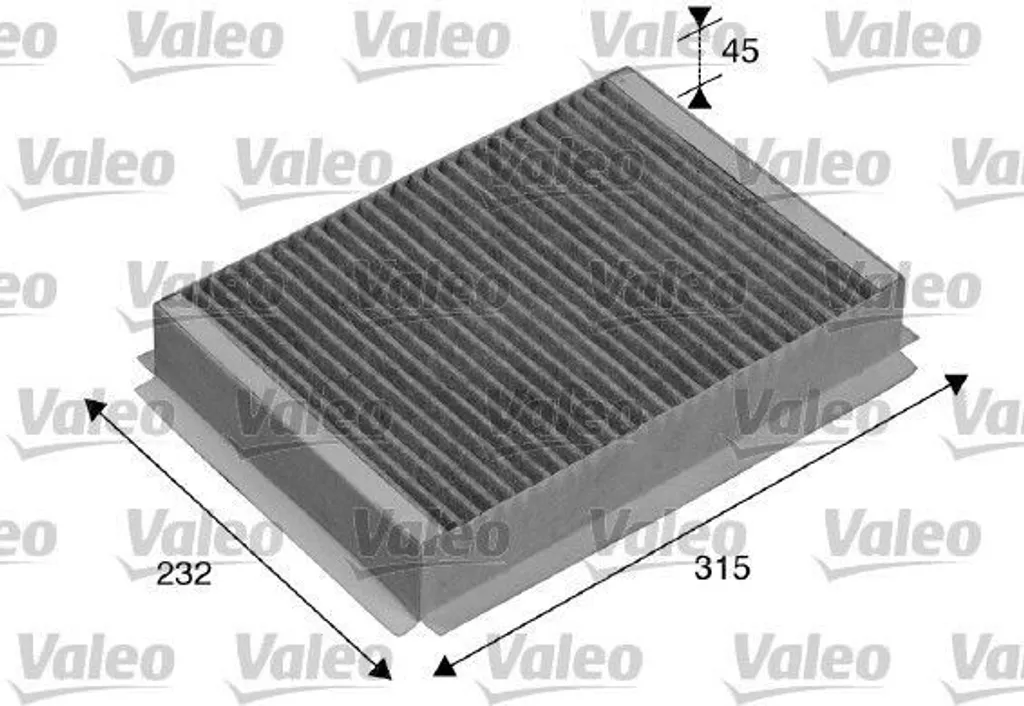 Valeo 715505 Filtre d'habitacle OE XR830254 pour Jaguar S-Type X200