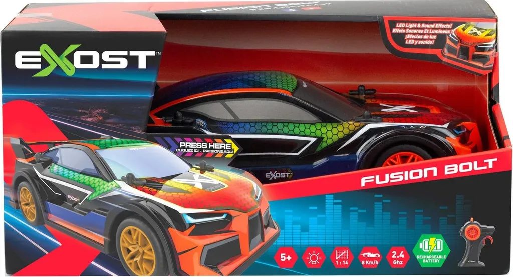Exost Fusion Bolt Voiture Télécommandée 1:14 avec Pneus Tout-Terrain