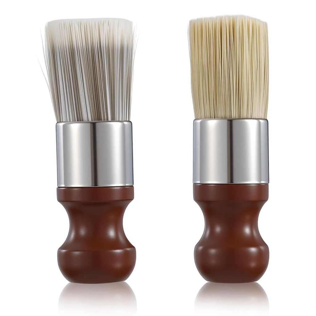 2er-Set Möbelpflegebürsten, langlebige Leder- & Möbelwachs-Bürsten, Haushaltswerkzeug für Leder und Holz mit komfortablem Griff