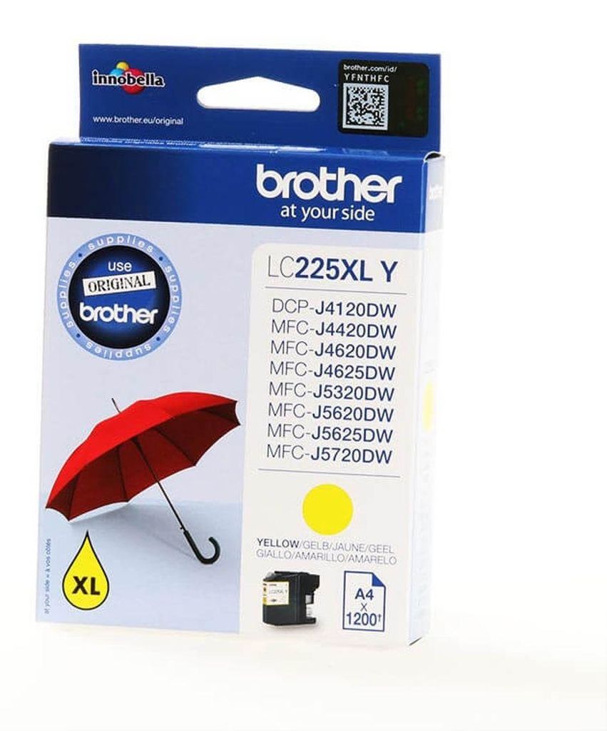 Żółty wkład do drukarki Brother LC-225XLY Zdjęcie produktu 