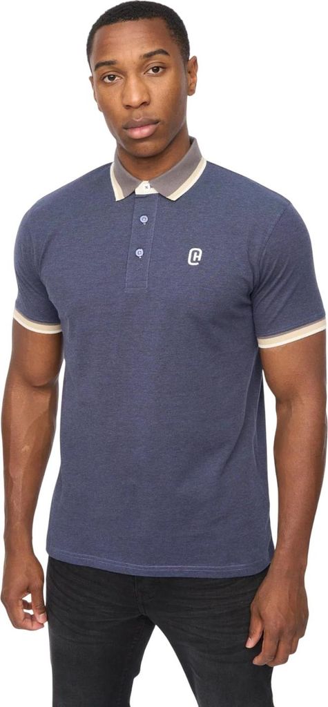 Crosshatch - "Chimlacks" Poloshirt für Herren BG2243 (L) (Jeansblau)