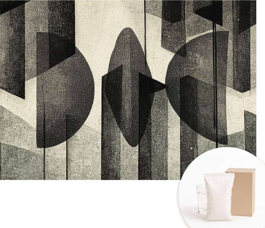 Fototapete - Wandbilder für Wohnzimmer - 208x146 cm - Dekorative Wandfolie - Modernes Design für Wanddekoration - Tapeten für Innenräume - Geom...