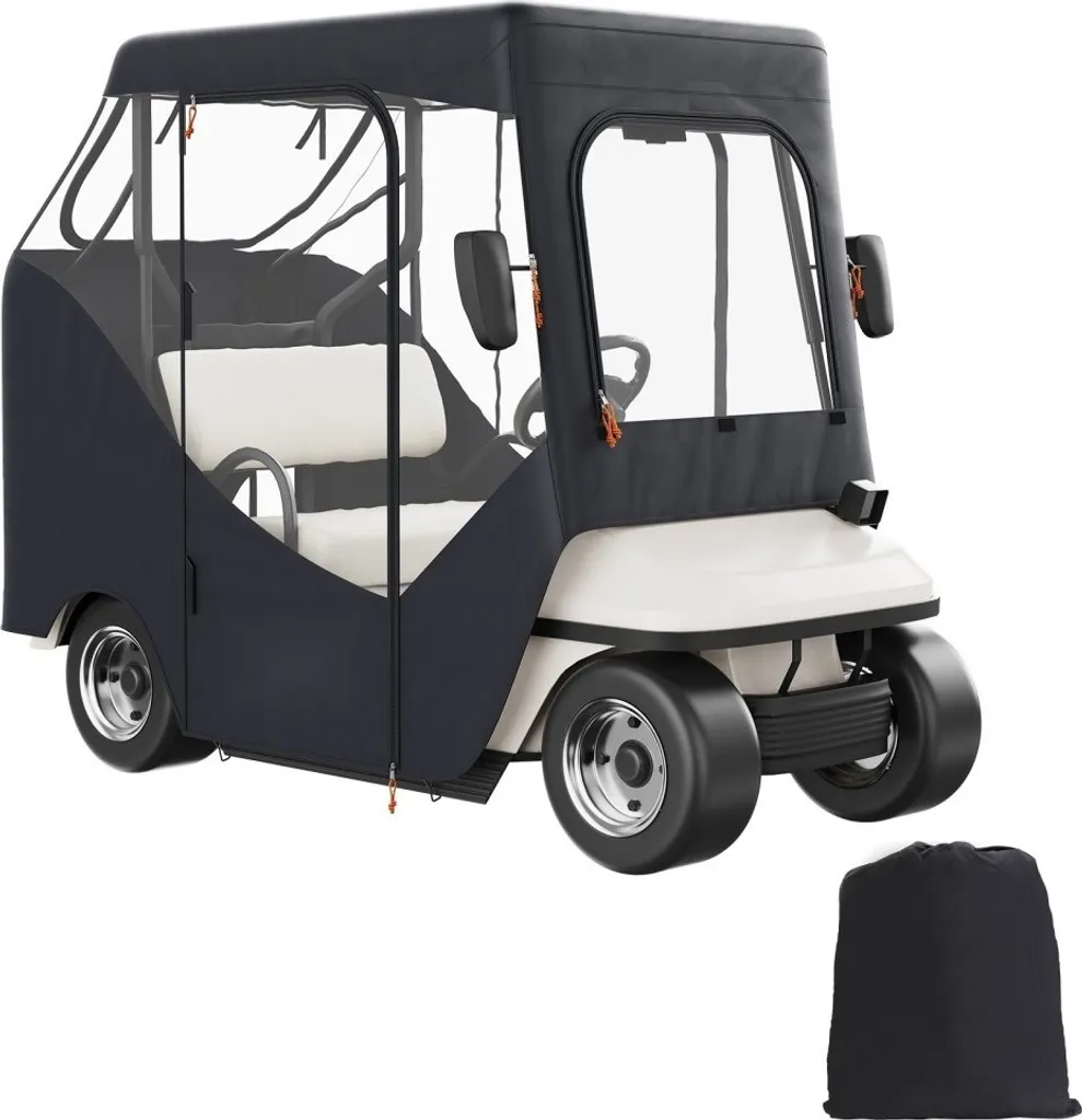 Bâche de protection voiturette de golf imperméable en tissu oxford 600D
