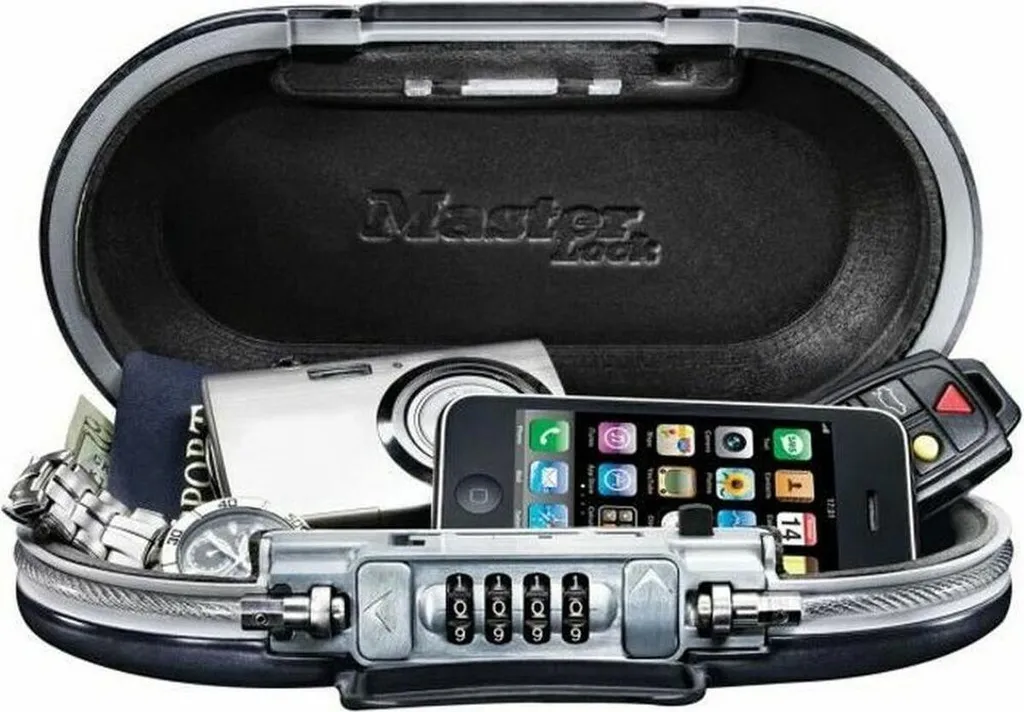 Coffre-Fort de Voyage Robuste Master Lock 5900EURD avec Câble Acier