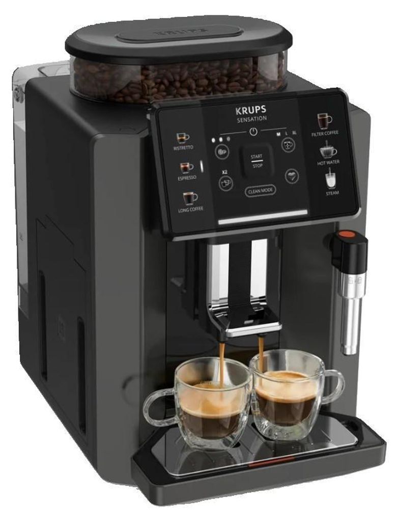 Macchina da caffè automatica Krups Sensation EA910810, nera Immagine del prodotto 