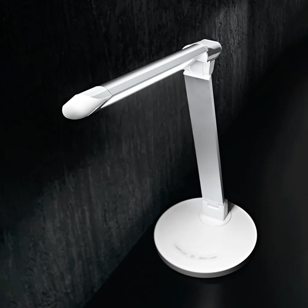 Lampe de Table LED 7W Perenz Blanche avec Port USB et Tactile Modulable