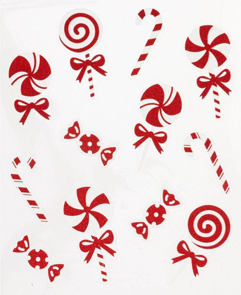 Sticker zucker gerste rot blc - Feeric Lights & Christmas