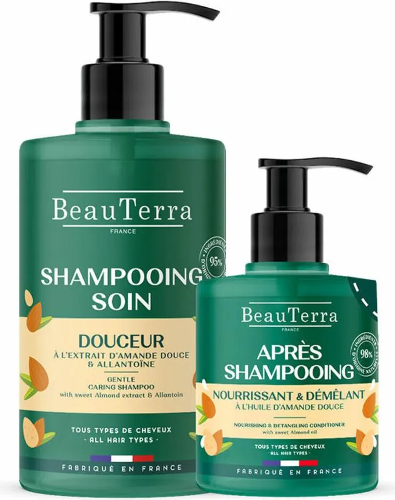 Beauterra Kit Fortificante Extra-Doux: Shampoo 750ml & Condizionatore