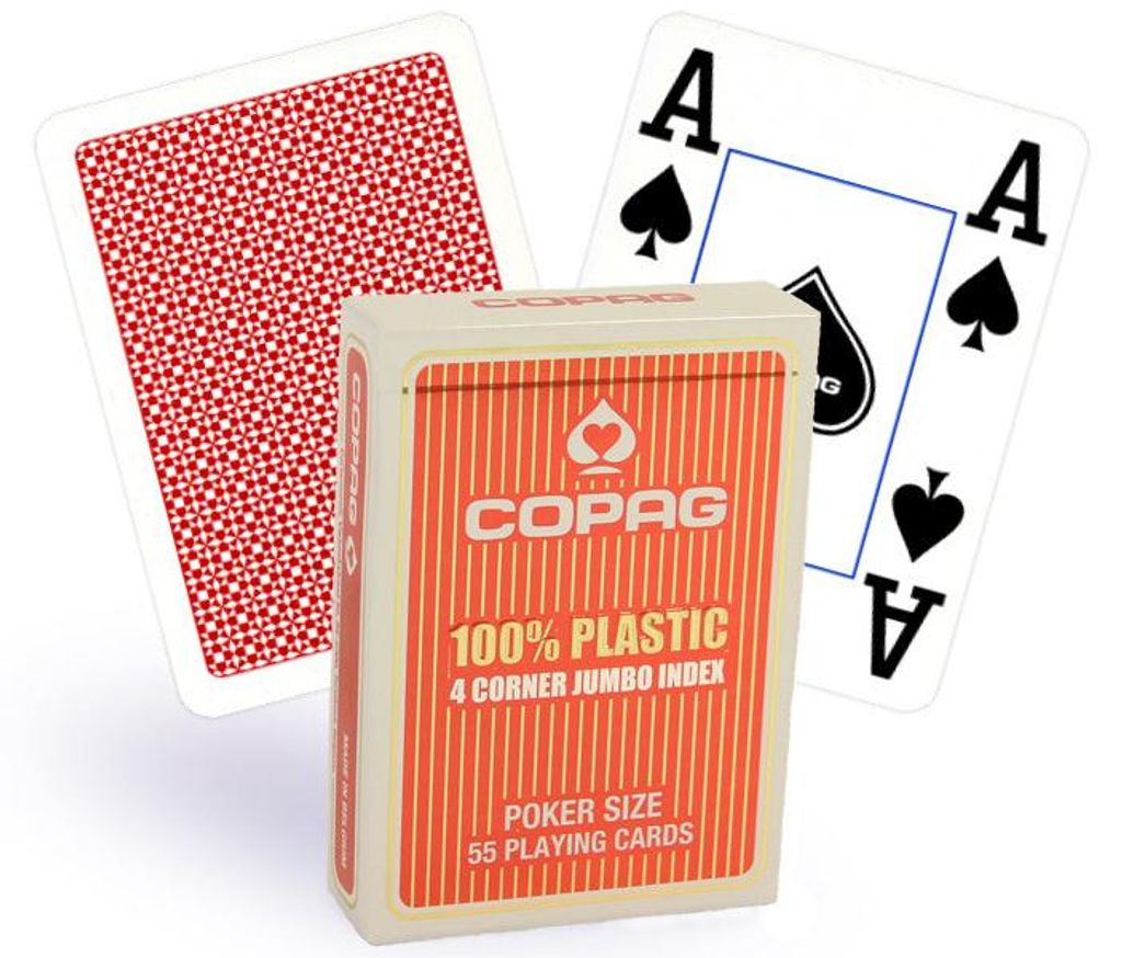 Copag - Poker en plastique Jumbo Face 4 pips Image du produit 