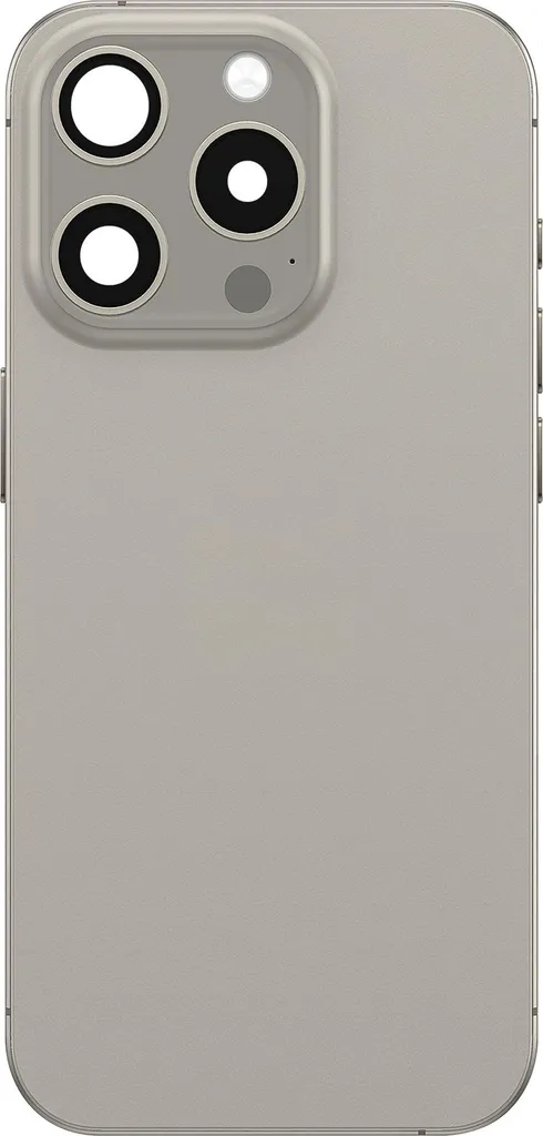 Réparer iPhone 15 Pro avec ce Dos en Verre MagSafe Gris Clair Complet