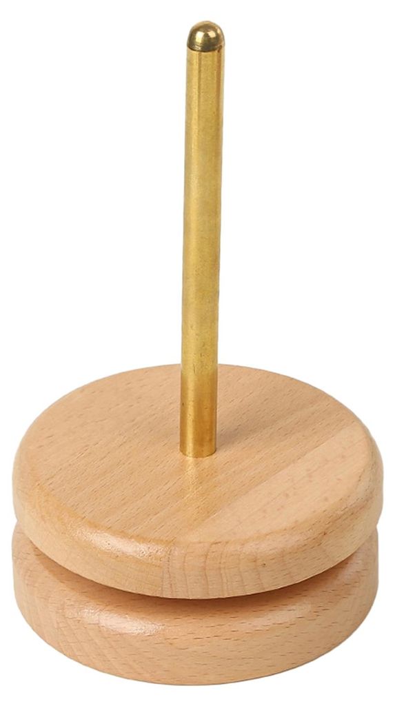 Drehbarer Wollspulen-Wickelständer aus Holz, robuster, drehbarer Wollspulenhalter, Nähzubehör A