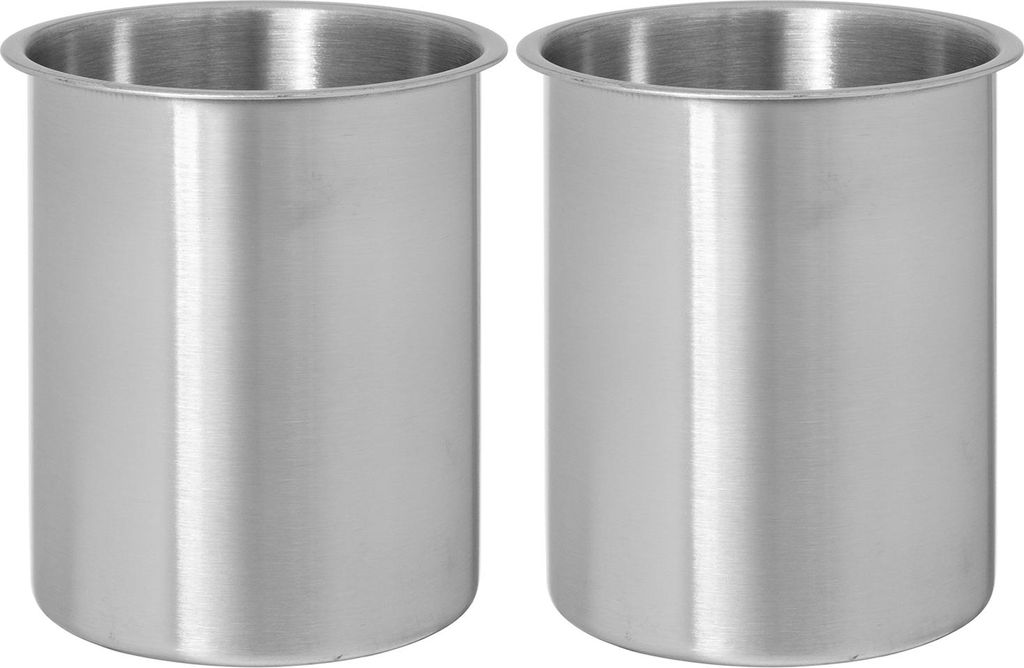 Moritz 2x Edelstahl Dose für Ethanol 500 ml Bioethanol Brenngel Dose Tischkamin Tischfeuer Kamin
