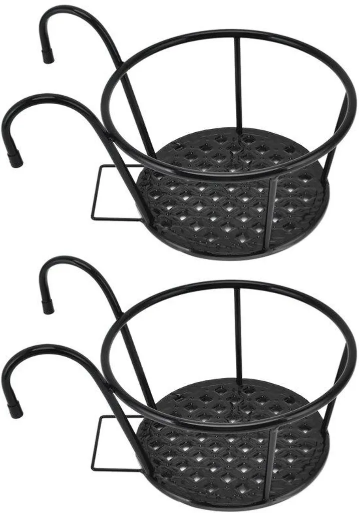 Aménagez votre petit balcon avec ces 2 jardinières suspendues en métal