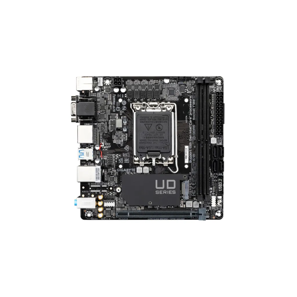 Carte mère GIGABYTE H610I pour PC Compact Bureautique et Gaming ITX - 3