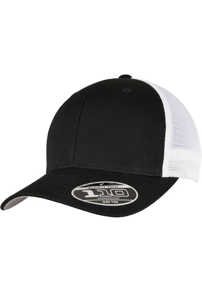 FLEXFIT 110MT | 110 Mesh 2-Tone Cap - Farbe: Black/White - Größe: One Size