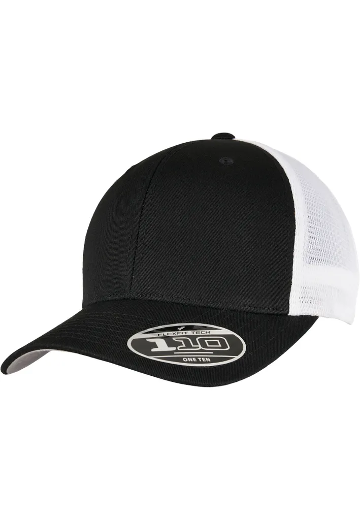 Cappello Flexfit 110MT Mesh 2-Tone | Eleganza Sportiva Nero/Bianco