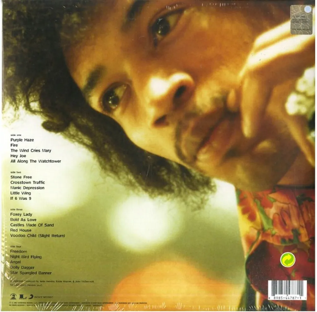 Vinyle Jimi Hendrix Experience Hendrix Compilation Audiophile 180g Noir