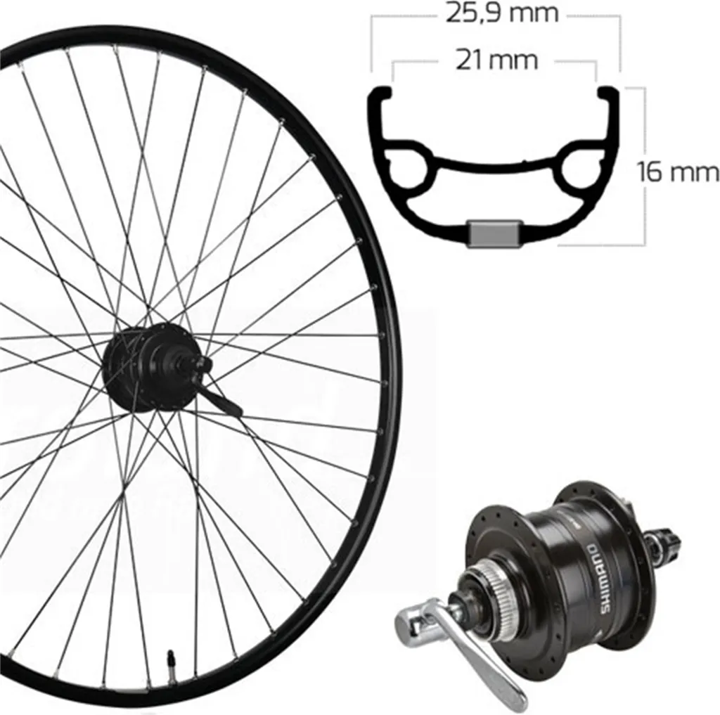 Roue Avant 28 Pouces Idéale Randonnée Vélo avec Dynamo et Centerlock