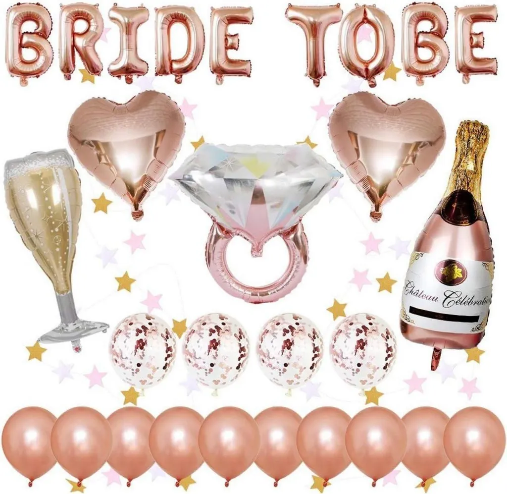 Kit décoration EVJF 24 ballons Rose Gold - Accessoires fête tendance
