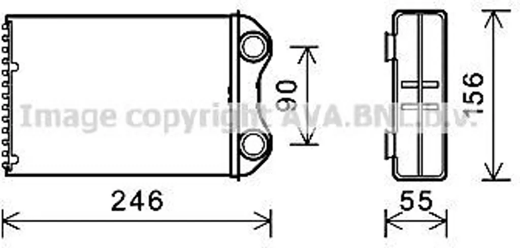 PRASCO BW6426 Échangeur de Chaleur Chauffage Habitacle OE 1497527