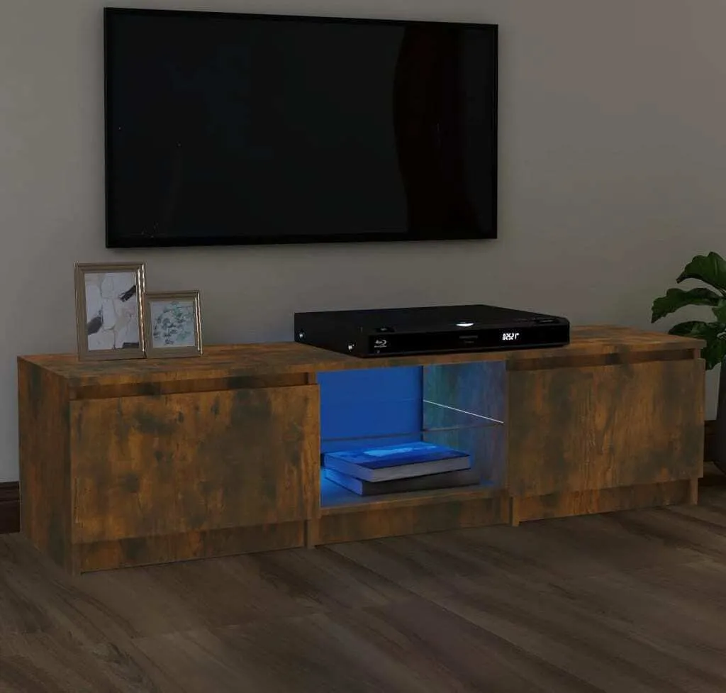 Mobile TV Rovere Fumé 140cm con LED - Design Moderno Möbel2025