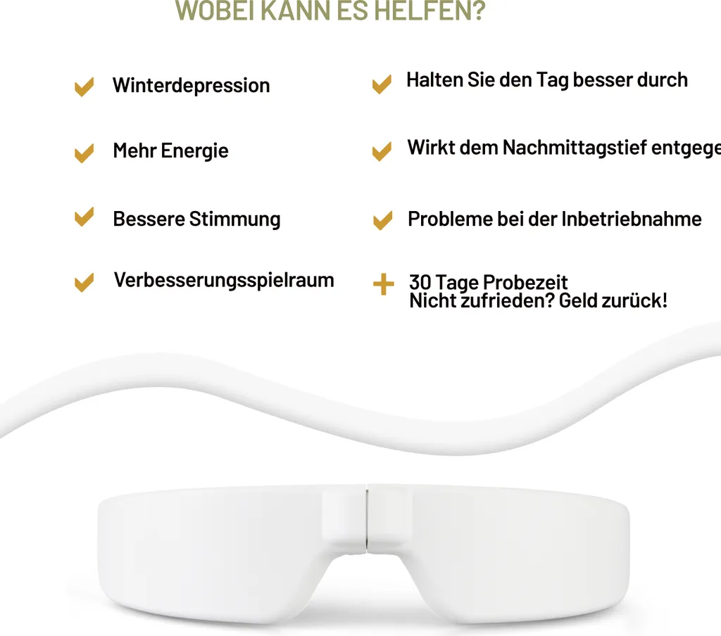 Lunettes de luminothérapie pour lutter contre le manque de soleil - 5