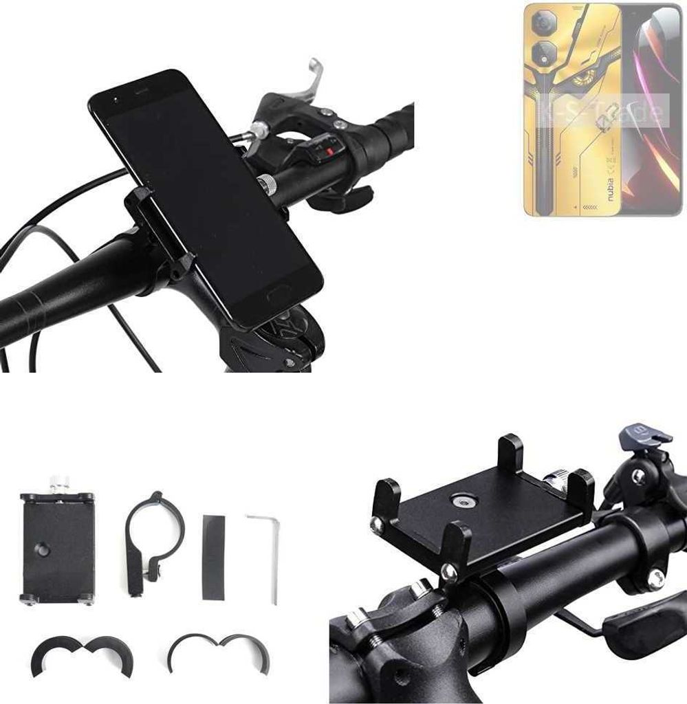 K-S-Trade Handyhalterung für das Fahrrad kompatibel mit Nubia Neo 2 G Halter Lenkstange Fahrradhalterung Motorrad Bike Mount Befestigung Smartphone