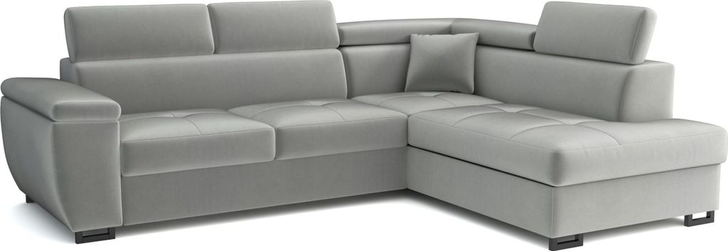 MÖBEL LUX Ecksofa NICOLE, L-Form Sofa mit Schlaffunktion, Produktbild 