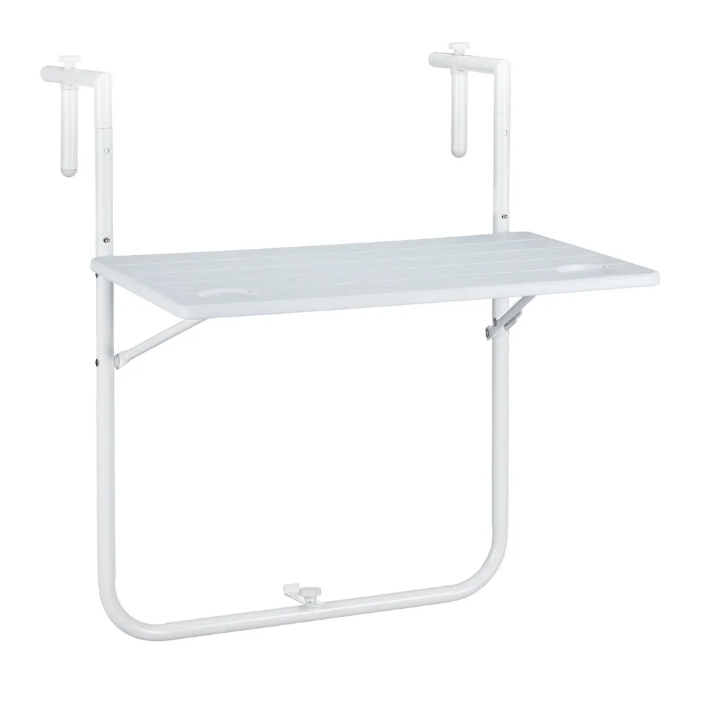 Table Suspendue Balcon Gain de Place : Solution Pliable Aspect Bois - 9