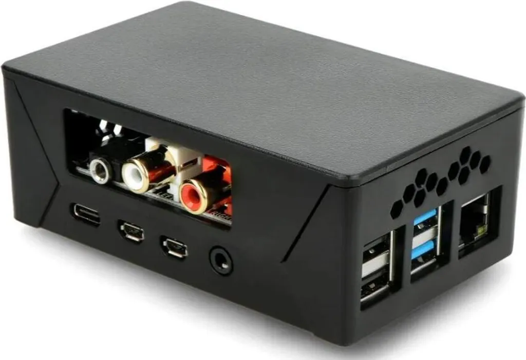 HifiBerry HighPi Pro Enclosure Nero | Pi 4B & Fan 30x30mm GPIO
