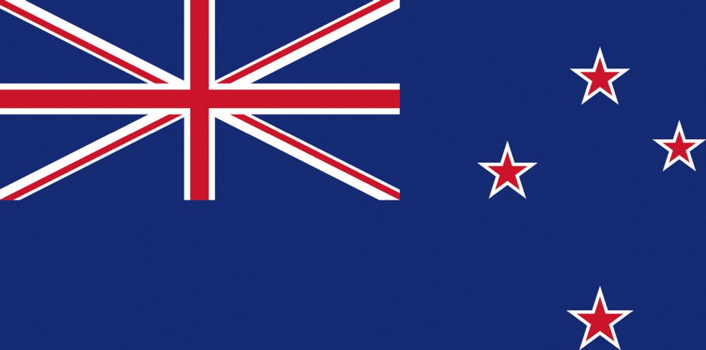 Neuseeland Kunstdruck Bild - Flaggen Der Welt (40 x 50 cm)