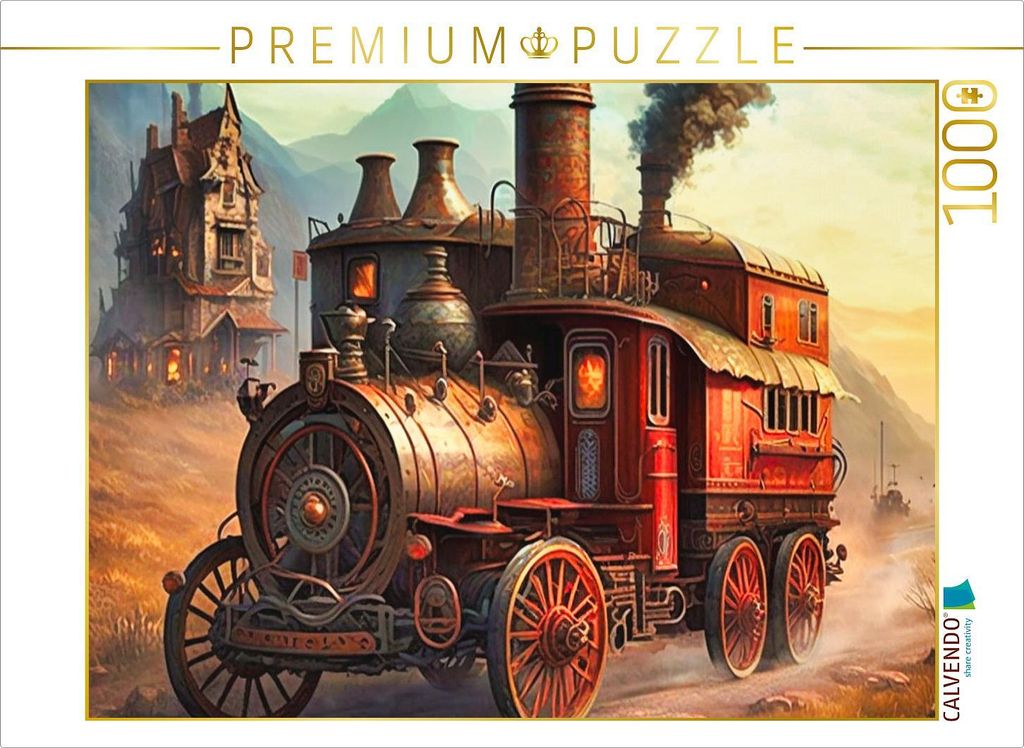 CALVENDO Puzzle Unter Dampf | 1000 Teile Lege-Größe 64x48cm Foto-Puzzle für glückliche Stunden