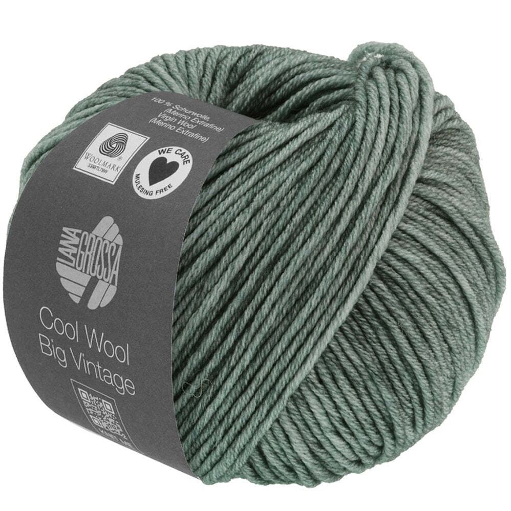 Lana Grossa - Cool Wool Big Vintage 7168 grüngrau Produktbild 