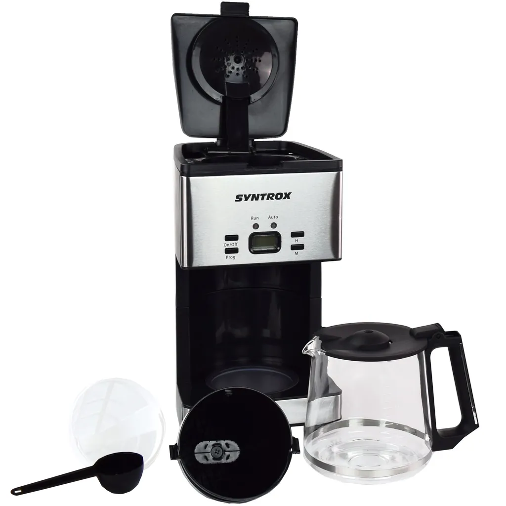 Machine à café Syntrox programmable en inox brossé et écran digital - 5