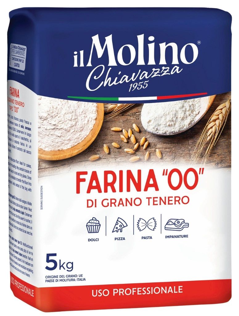 Farine de blé T00, 5 kg - Il Molino Chiavazza Image du produit 