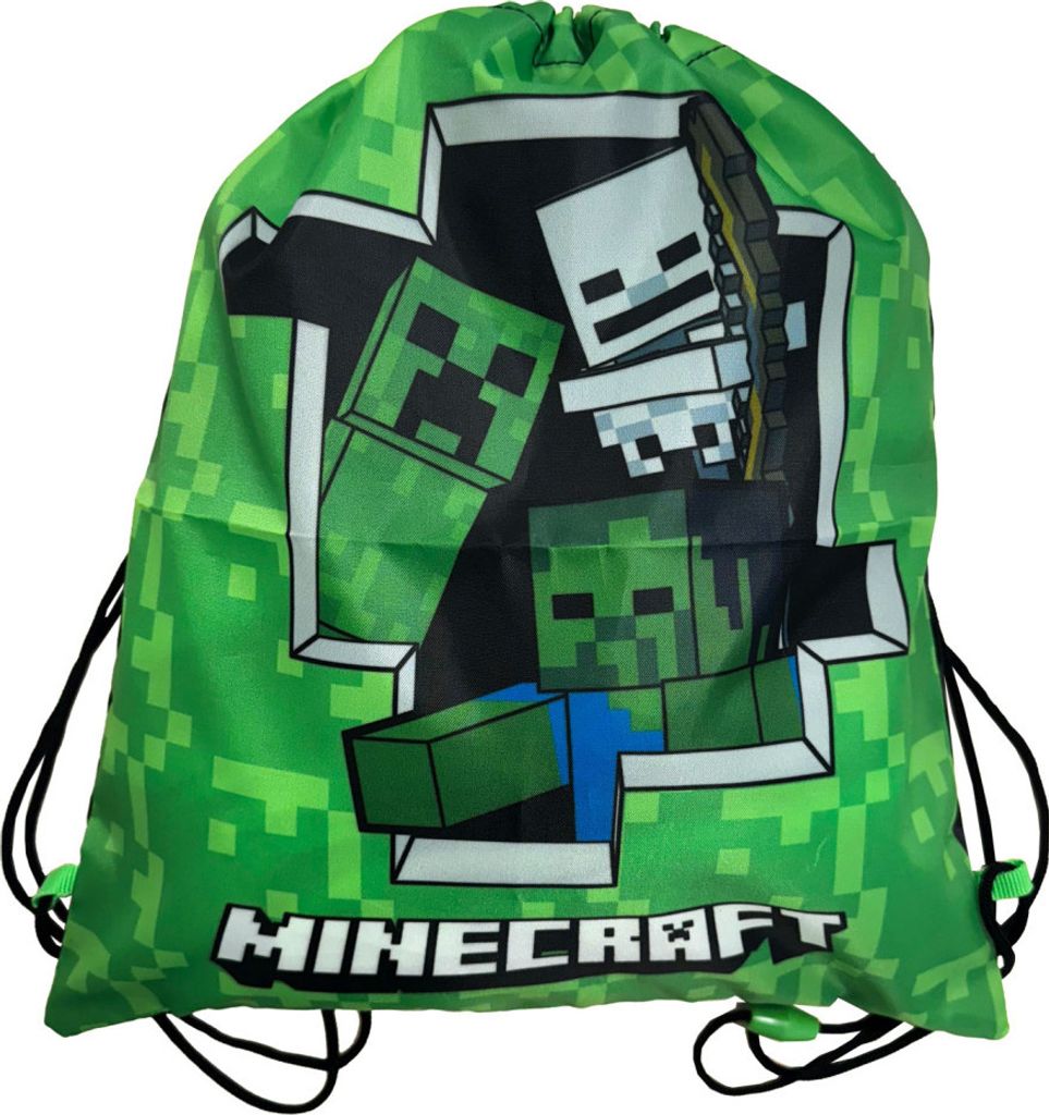 Minecraft Creeper Sporttasche Turnbeutel 37 cm Produktbild 