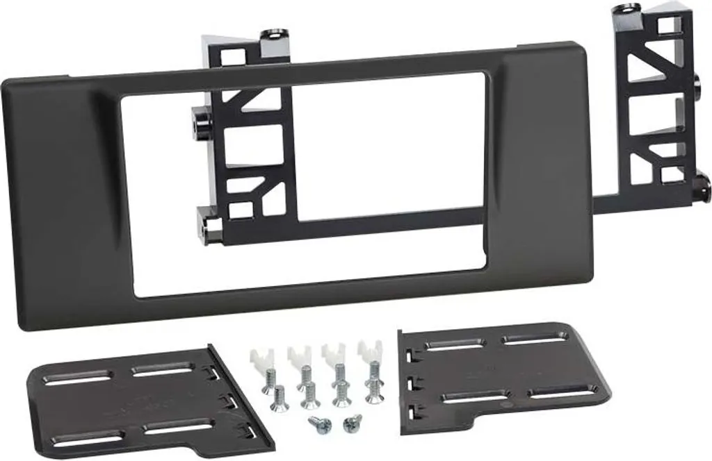 Façade autoradio 2-DIN BMW E39 noire en ABS haute résistance UV