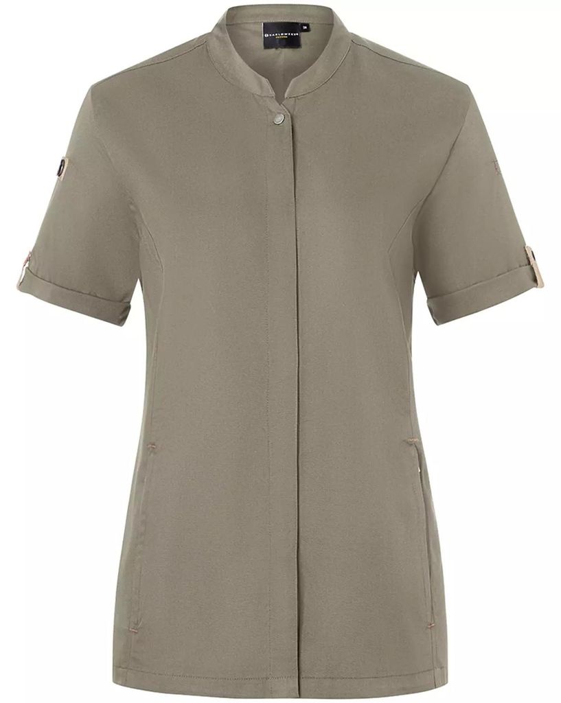 Karlowsky - "Green-Generation" Kochjacke für Damen kurzärmlig LT5662 (132 cm) (Salbei)