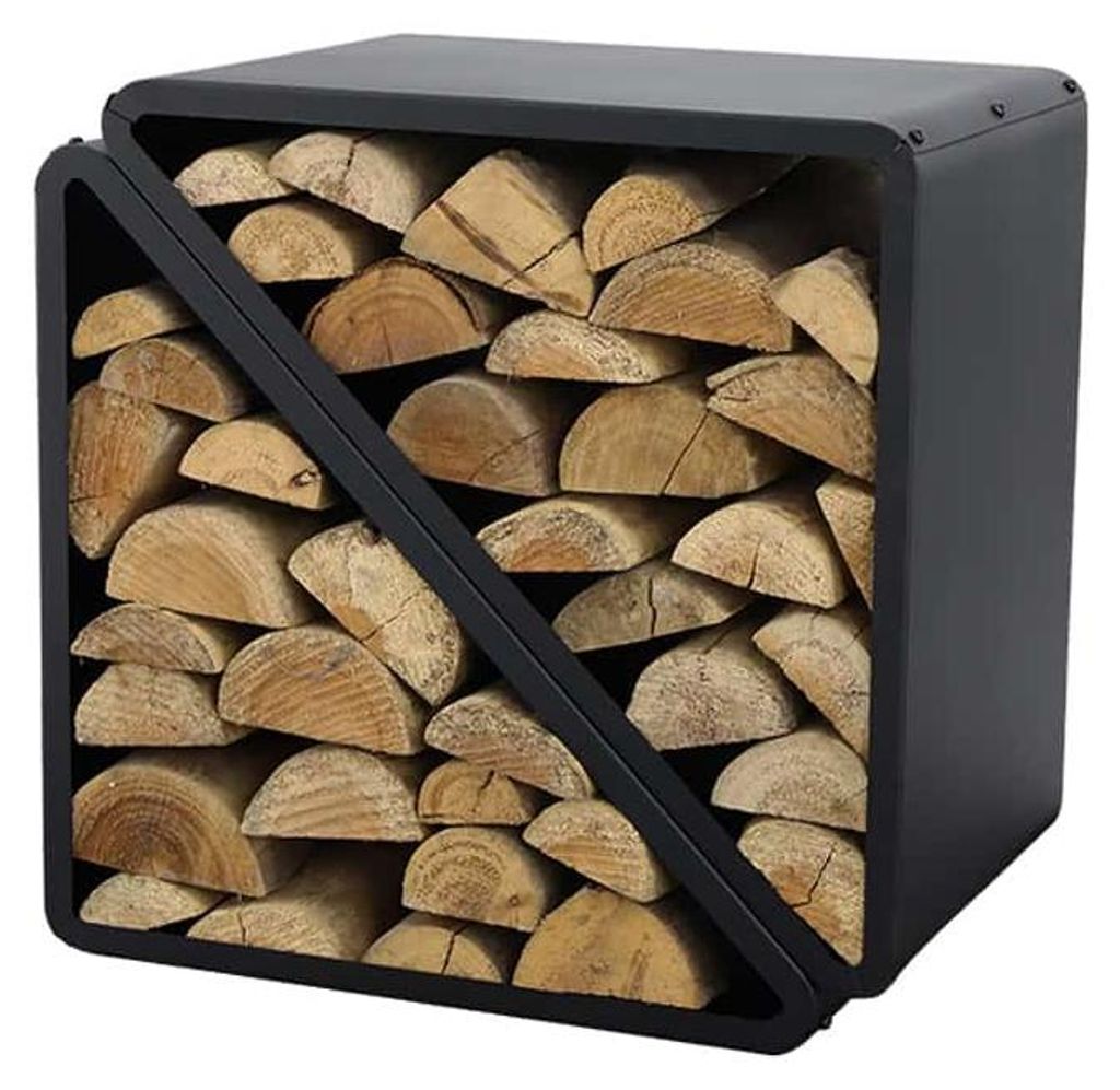 Westmann Stahl Kaminholzregal Kanto Schwarz 57x36x56 cm Produktbild 