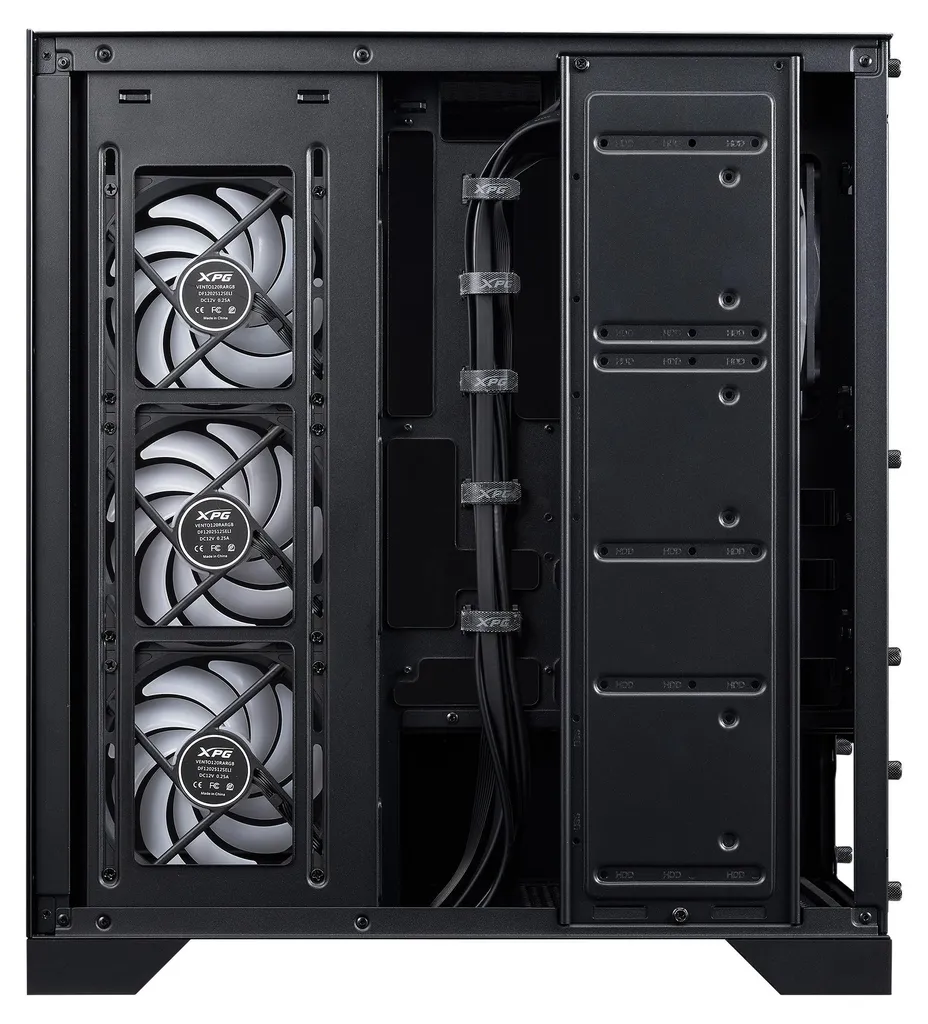Boîtier XPG INVADER X BTF Noir : Vue Panoramique et Design Sans Câbles - 3