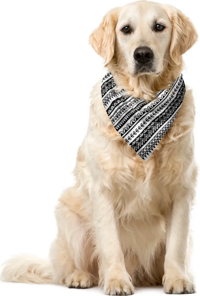 ABAKUHAUS Bandana Etnica per Animali 55x55 cm - Accessorio Cane Gatto