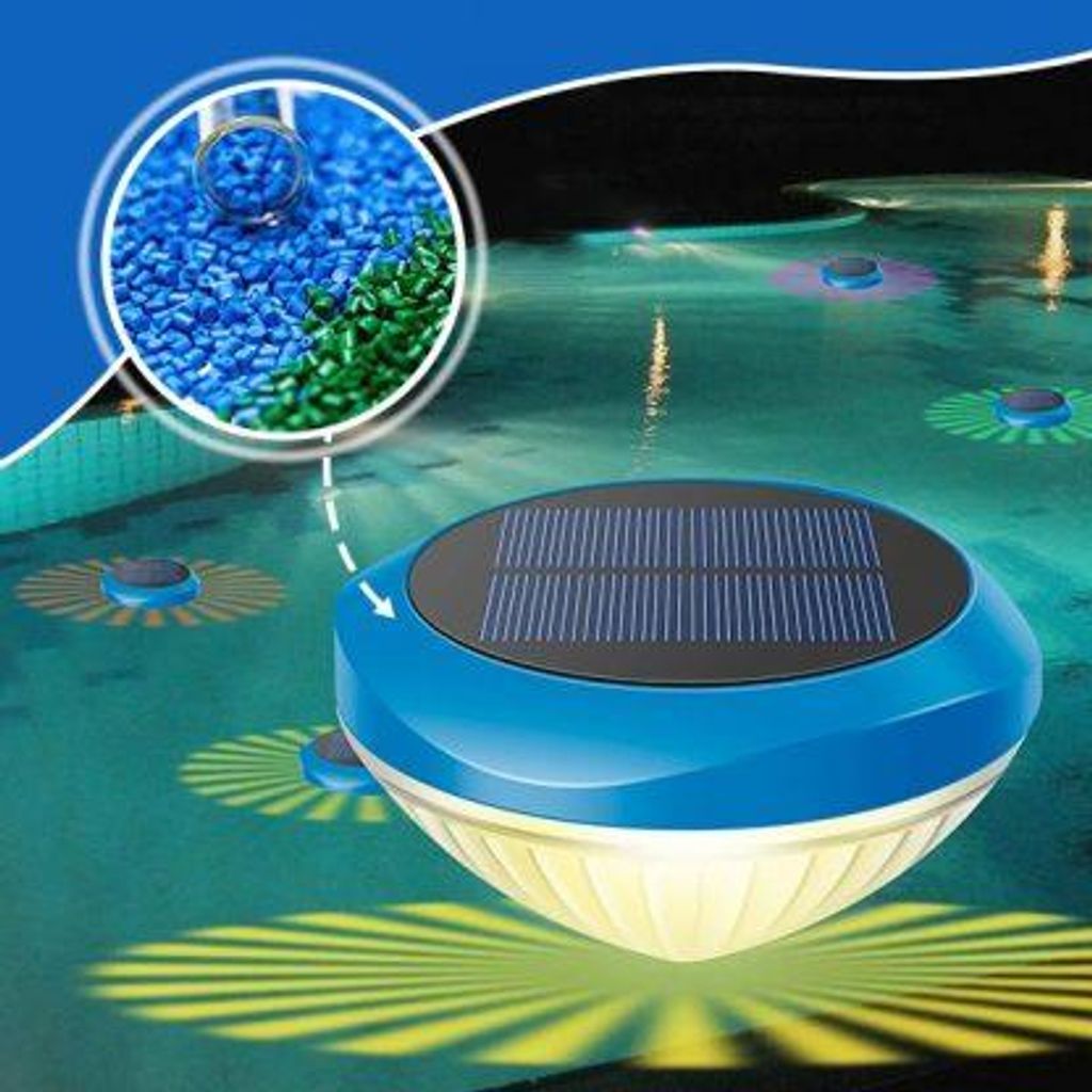Solarleuchte für Pool und Teich schwimmende LED Lampe