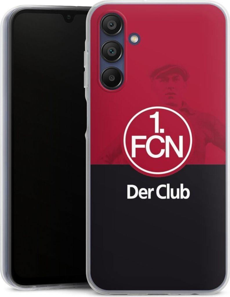 DeinDesign Handyhülle für Samsung Galaxy A15 5G Silikon Hülle Case Smartphone Schutzhülle 1. FC Nürnberg Der Club Offizielles Lizenzprodukt