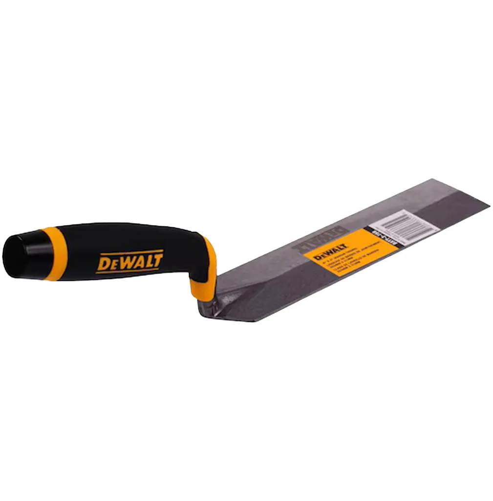 DeWALT Cazzuola da muratore 203×51 mm Cazzuola per malta Acciaio al carbonio con impugnatura morbida Cazzuola per fughe per lavori di piastrellatura e muratura 3-758