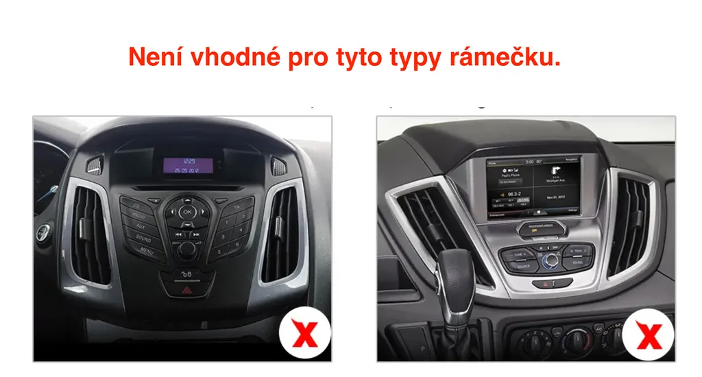 Station Multimédia GPS Ford Transit Tourneo Custom 2013-2021 32Go ROM
