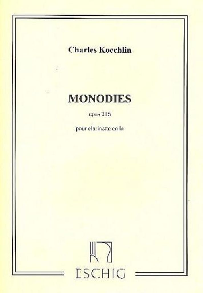 Monodies op. 216für Klarinette in A